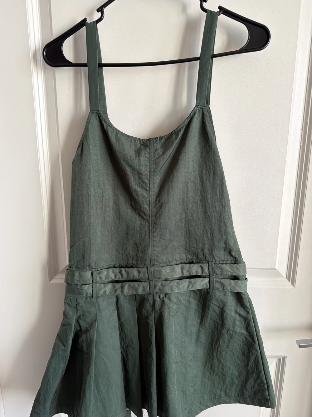 Forever 21 Olive Green Mini A-Line Dress with Belt - Picture 3 of 7